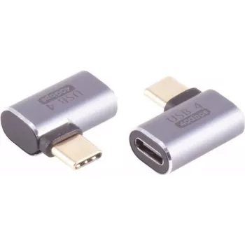Adaptador USB-C ShiverPeaks 14-05035, USB 4.0, conector en ángulo de 90°