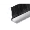 Guía de cepillo DeLOCK 66652 40 mm con perfil de aluminio en ángulo