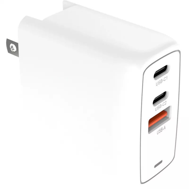 Cargador Creative Labs 67W GaN 1x USB-A 2x USB-C PD — 67W de potencia total de salida, tecnología GaN