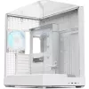 Caja de torre APNX V2 — blanca, paneles de cristal templado x3