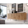 Cómoda JUNGLE 190x40.5x74.5 roble wotan + patas negras