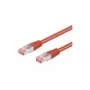 Wentronic Goobay cable de red CAT 6, S/FTP (PiMF), rojo, 0,5 m - LSZH libre de halógenos, cobre (68277)