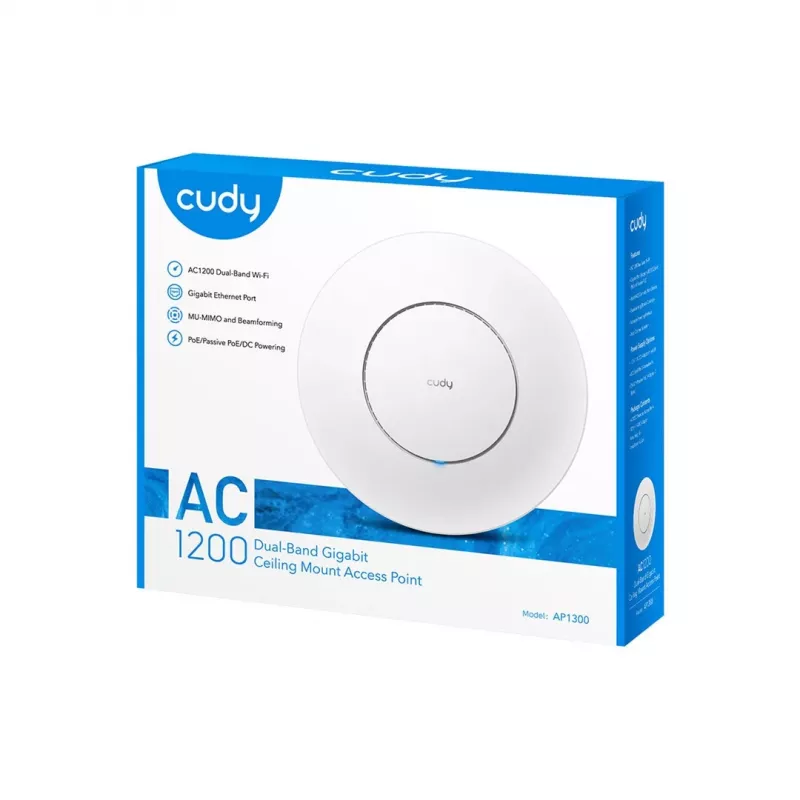 Cudy AP1300 867 Mbit/s blanco Power over Ethernet (PoE)