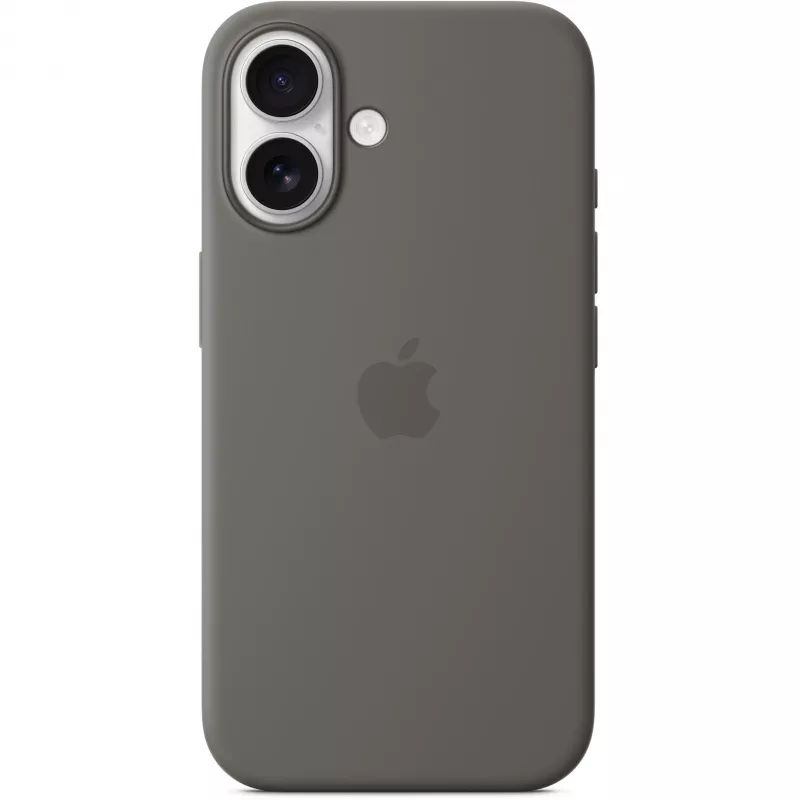 Funda Apple iPhone 16 Silicon Case con MagSafe gris piedra