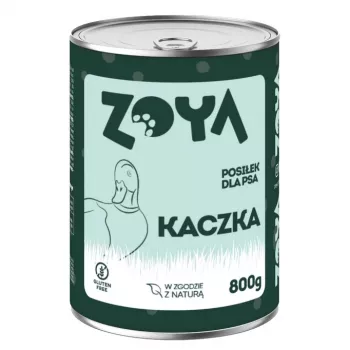 Comida húmeda ZOYADuck 800 g lata - comida completa para perros adultos, 75% humedad, 10,5% proteína, 7,5% grasa