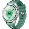Reloj inteligente Huawei WATCH GT 6 46 mm, AMOLED 1,47" 466 x 466, pantalla táctil, GPS, 64 GB, caja de acero inoxidable, correa tejida verde