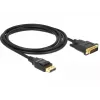 DeLOCK - Cable de vídeo - Single Link - DisplayPort (M) a DVI-D (M) - DisplayPort 1,2a - 2,0m - pasivo - negro (85313)