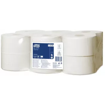 Papel higiénico Tork Universal Mini Jumbo T2, 2 capas, 9,1 cm x 150 m, blanco 12 uds.