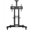 Soporte de suelo para TV ONKRON TS1551-B para televisores de 40-70 pulgadas, negro, con soporte universal