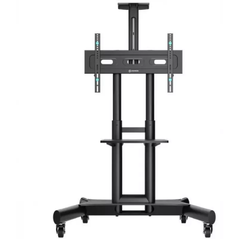 Soporte de suelo para TV ONKRON TS1551-B para televisores de 40-70 pulgadas, negro, con soporte universal