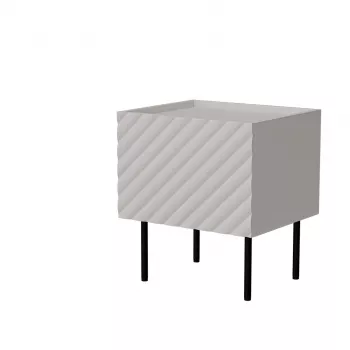 Mesita de noche Cama LUCCA, cama meble, 47x40x52 cm, cashmere, MDF/aglomerado, set de 2