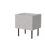 Mesita de noche Cama LUCCA, cama meble, 47x40x52 cm, cashmere, MDF/aglomerado, set de 2