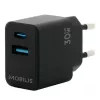 Mobilis 001362 cargador universal para dispositivos móviles, negro, AC Auto