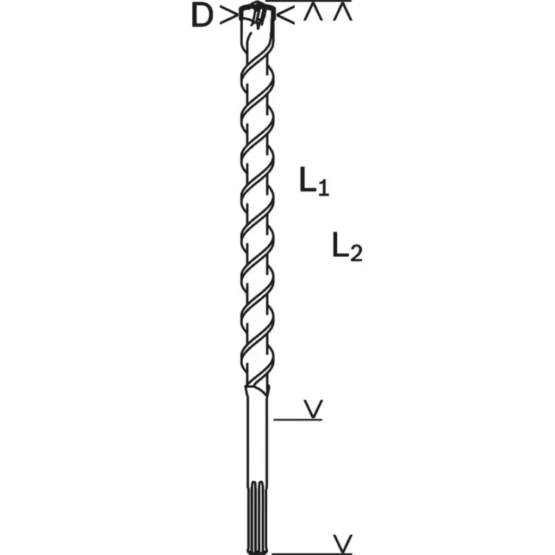 Broca helicoidal Bosch 2 608 586 805 diámetro 4 cm