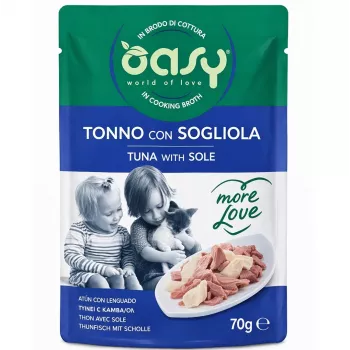 Oasy More Love Atún con Lenguado Bolsa 70 g