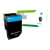 Consumible de impresora Lexmark 80C2SCE cian