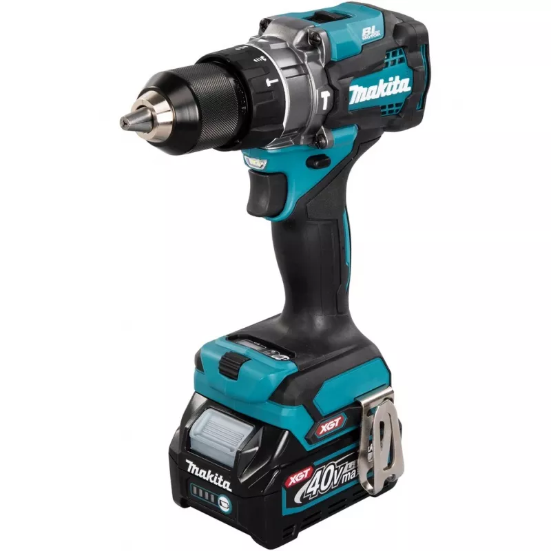 Makita HP001GD201 XGT taladro atornillador percutor a batería 40 V, 2 baterías, cargador