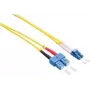 LogiLink - Cable de conexión - LC monomodo (M) a SC monomodo (M) - 2 m - Fibra óptica - Dúplex - 9/125 µm - OS2 - libre de halógenos - amarillo