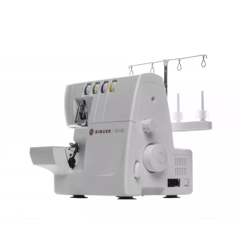 Máquina de coser overlock SINGER S0105 eléctrica blanca