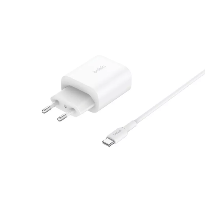 Cargador inalámbrico Belkin BoostCharge WIZ029VFWH carga rápida USB Type-C de interior