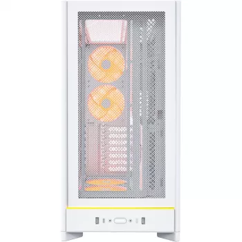 Caja de PC Montech HS01 PRO semitorre blanca
