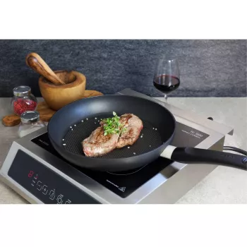 Caso | Placa de cocina Thermo Control | TC 3500 | Número de zonas de cocción 1 | Control táctil | Negro/acero inoxidable | Inducción