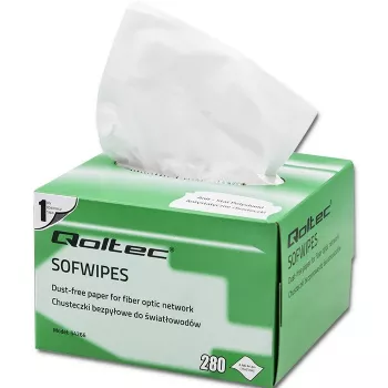 Qoltec toallitas sin pelusa para fibra óptica