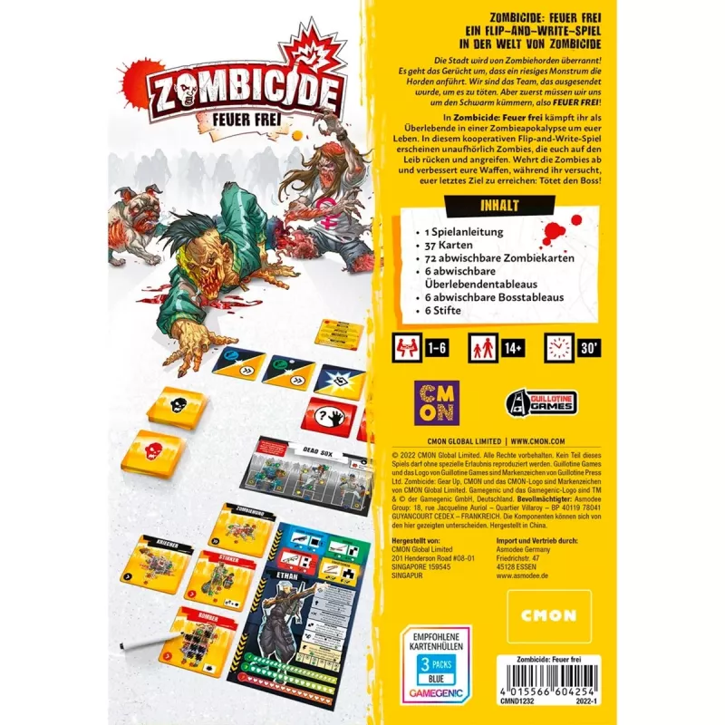 Zombicide Feuer Frei juego familiar
