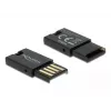 Lector de tarjetas DeLOCK USB 2.0 negro Micro SD MicroSDHC MicroSDXC 480 Mbit/s
