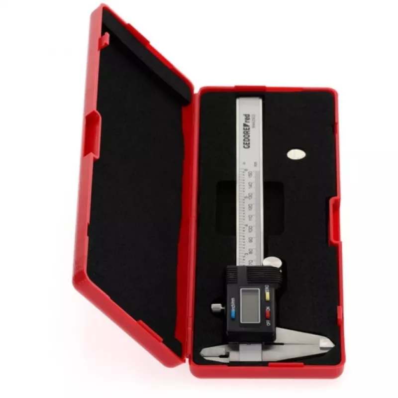 Gedore RED R94420021 3301430 calibre digital, 0–153 mm, mm/pulgadas, gris