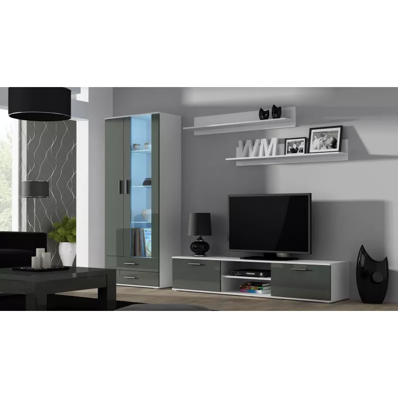 Soporte de TV Cama SOHO 180 blanco/gris brillante