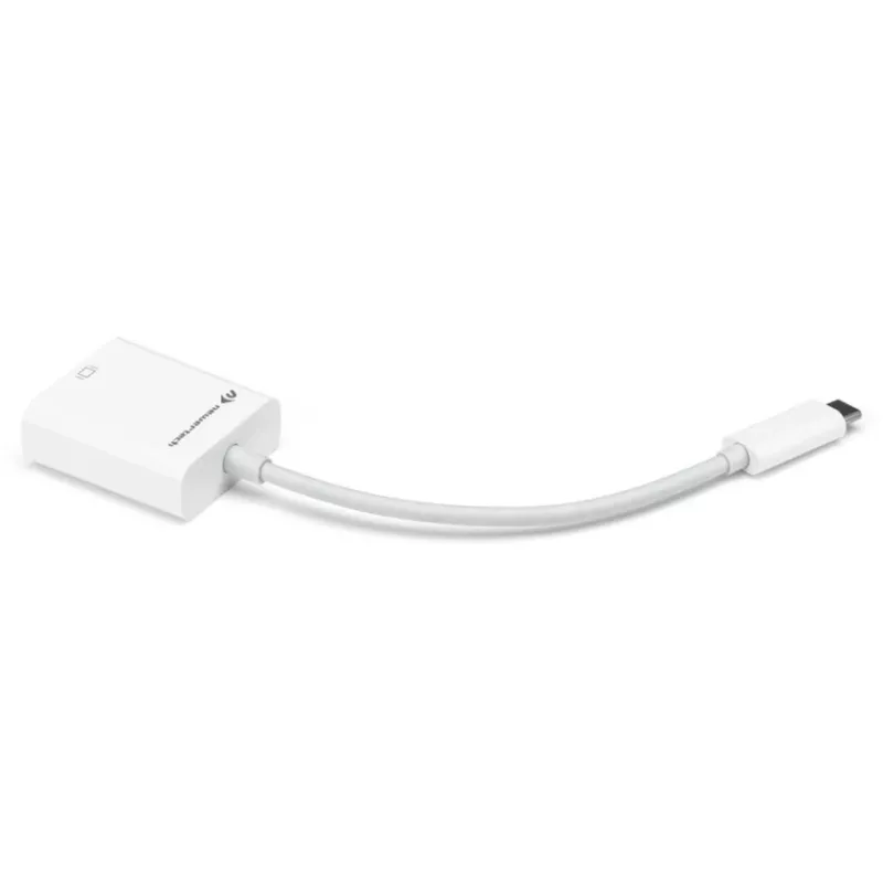 Adaptador USB, conector macho USB-C > conector hembra DisplayPort (Blanco, 11 cm)