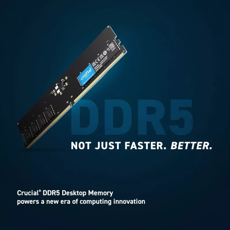 MEMORIA DIMM 32GB DDR5-4800/KIT2 CT2K16G48C40U5 CRUCIAL