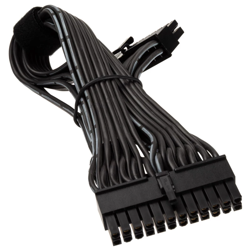 Cable de extensión SILVERSTONE 24-Pin ATX SST-PP06BE-MB35, 350 mm, negro
