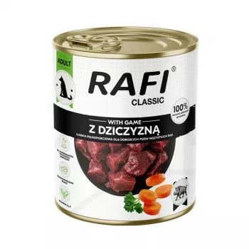 Dolina Noteci RAFI Classic con caza comida húmeda para perros, 800 g