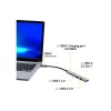Hub USB Port Designs 900163 Type-C 5000 Mbit/s Plata