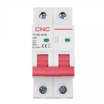 Interruptor automático HiSmart NV821518 2 polos 25A curva C MCB