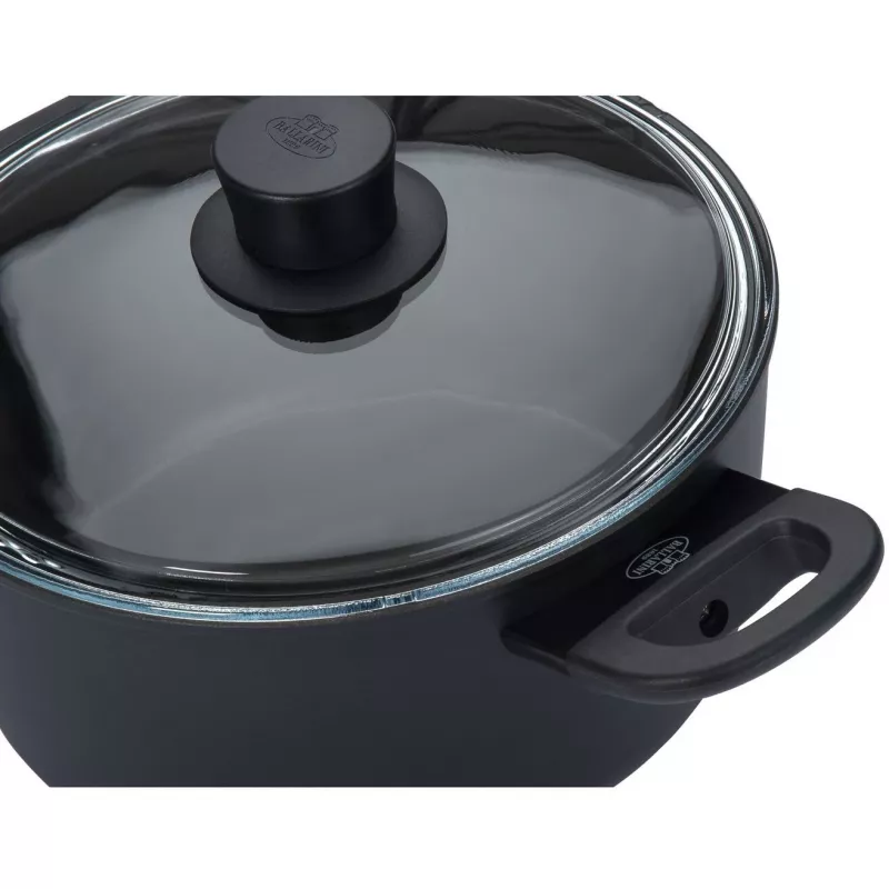 BALLARINI 75002-921-0 olla redonda negra aluminio 24 cm