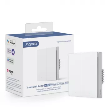 Aqara Smart Wall Switch H1 (No Neutral, Double Rocker) blanco (HomeKit)