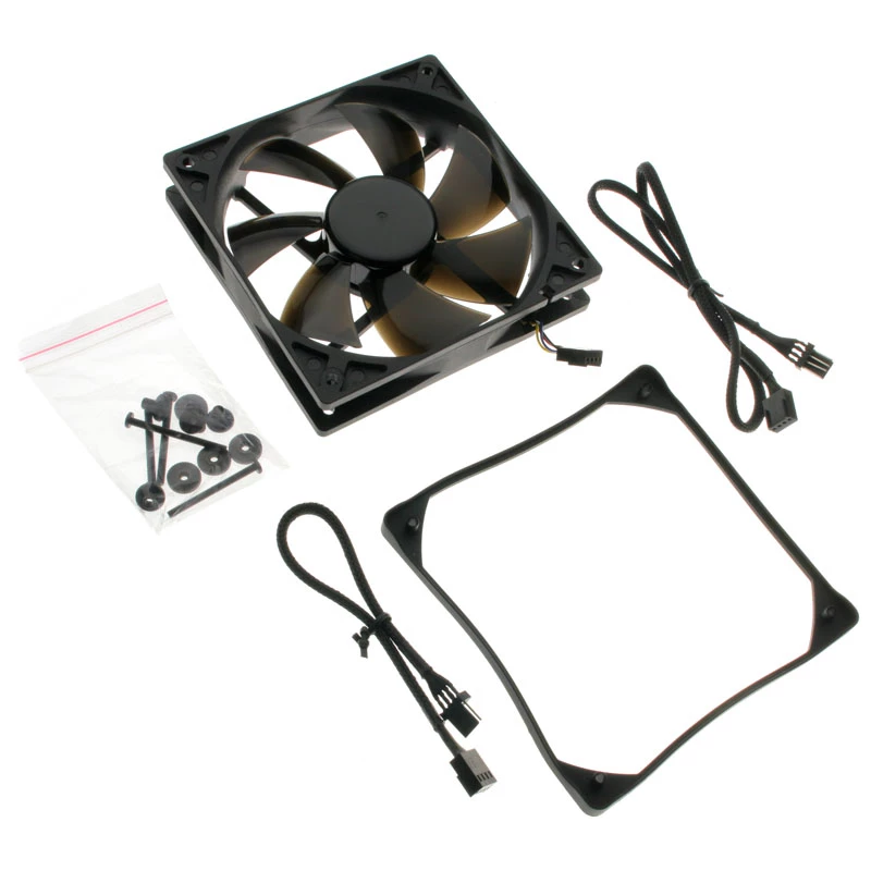 Noiseblocker ITR-PL-PS BlackSilent Pro PLPS ventilador de caja, 120 mm, PWM
