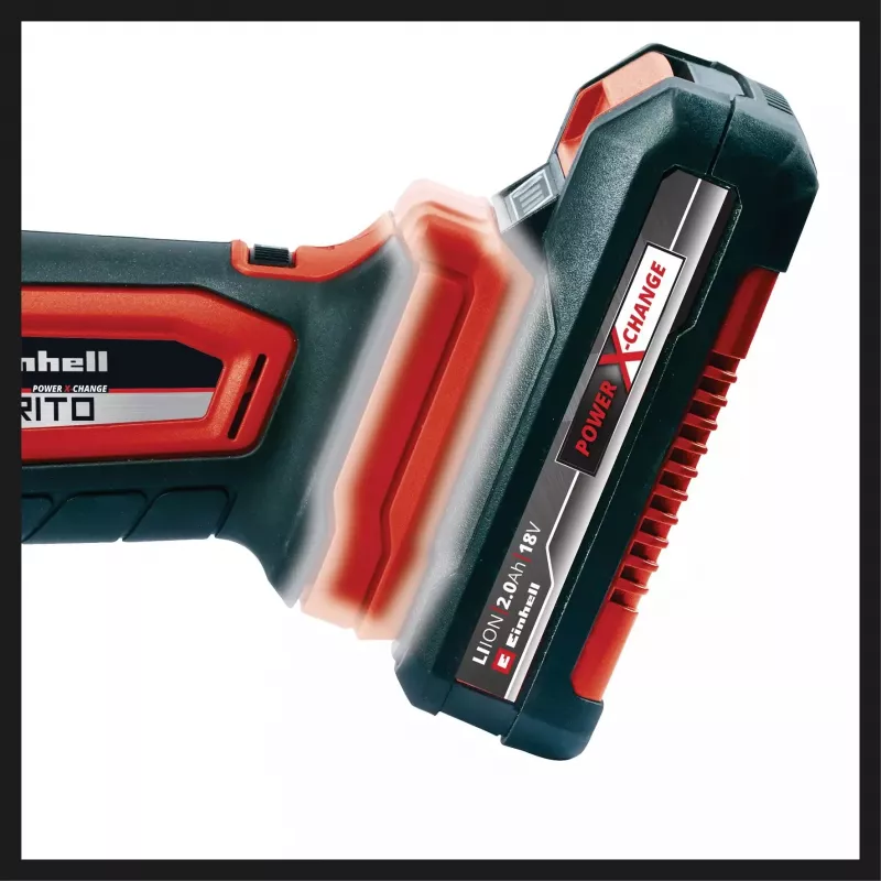 Herramienta multifunción a batería Power X-Change VARRITO, 18 voltios (rojo/negro, sin batería ni cargador, incl. accesorios)