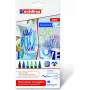 Rotulador Edding 4200 negro azul cian verde verde claro lila 6 uds.