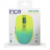 Cian Technology GmbH INCA ratón IWM-511RS Bluetooth+inalámbrico RGB color base amarillo