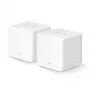 Sistema mesh MERCUSYS Halo H60X (pack de 2) Wi‑Fi 6 de doble banda, 1500 Mbit/s, hasta 350 m², 2x LAN, antenas internas, blanco