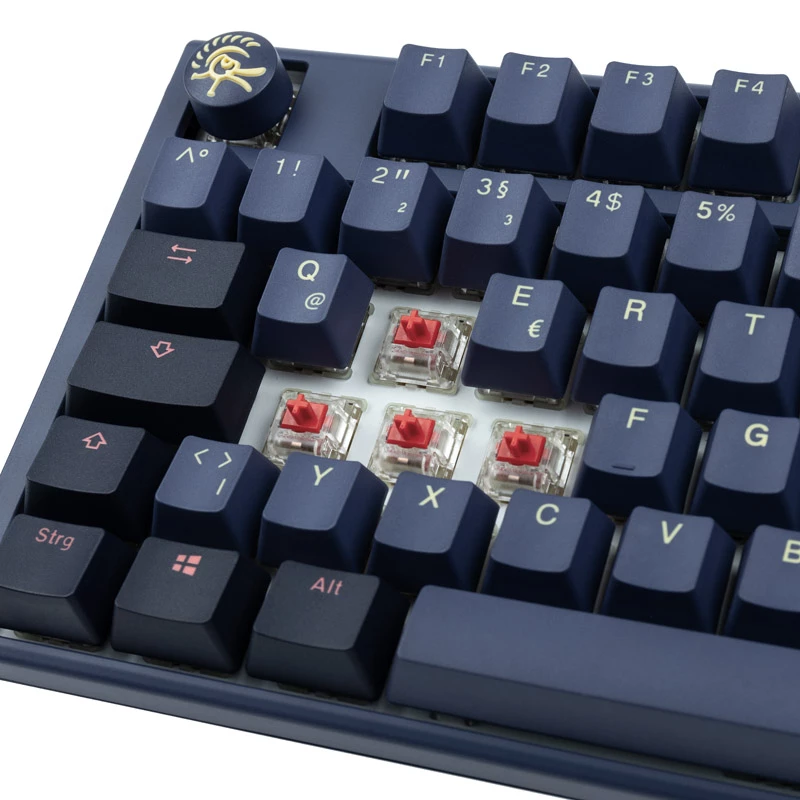 Teclado Ducky One 3 TKL, gaming, USB, azul