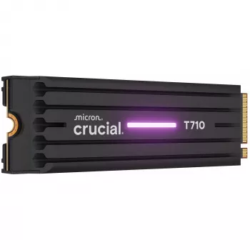 SSD CRUCIAL T710 4 TB M.2 PCIe 5.0 NVMe — 4000 GB, lectura 14500 MB/s, escritura 13800 MB/s