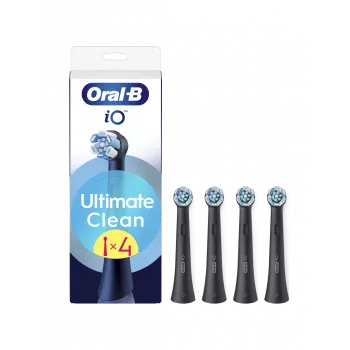 Oral-b iO recambio de cabezal UltimateClean negro pack de 4