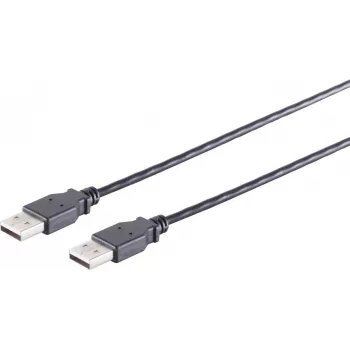 Cable USB S/CONN 13-22055 USB 2.0 5 m negro