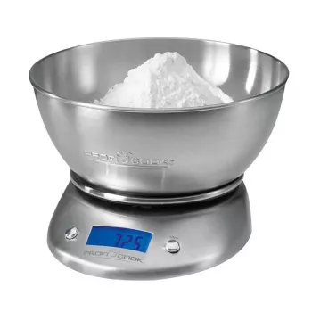 ProfiCook KW1040 báscula de cocina negra, acero inoxidable báscula de cocina electrónica