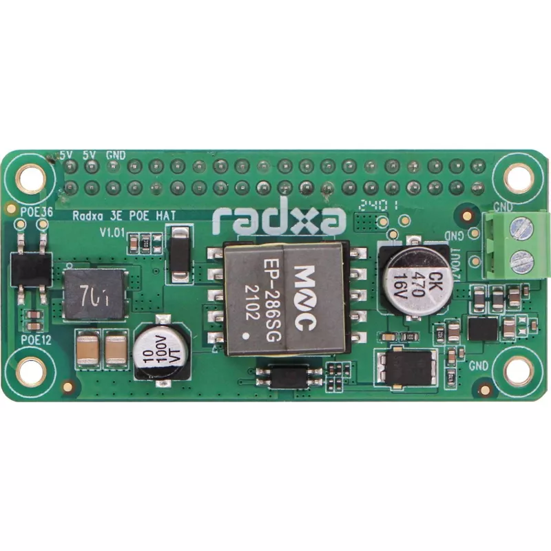 PoE HAT ALLNET RA023 para RADXA Zero 3E – módulo Power over Ethernet compatible con 802.3af